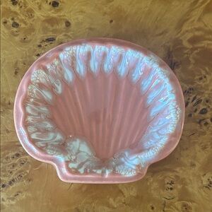 Vintage Pink Shell Soap Dish